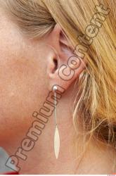 Ear Woman White Jewel Slim